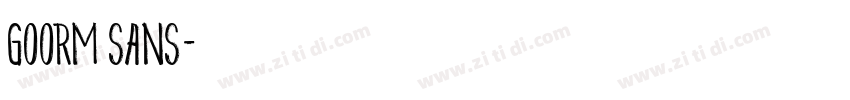 goorm Sans字体转换 goorm Sans字体转换